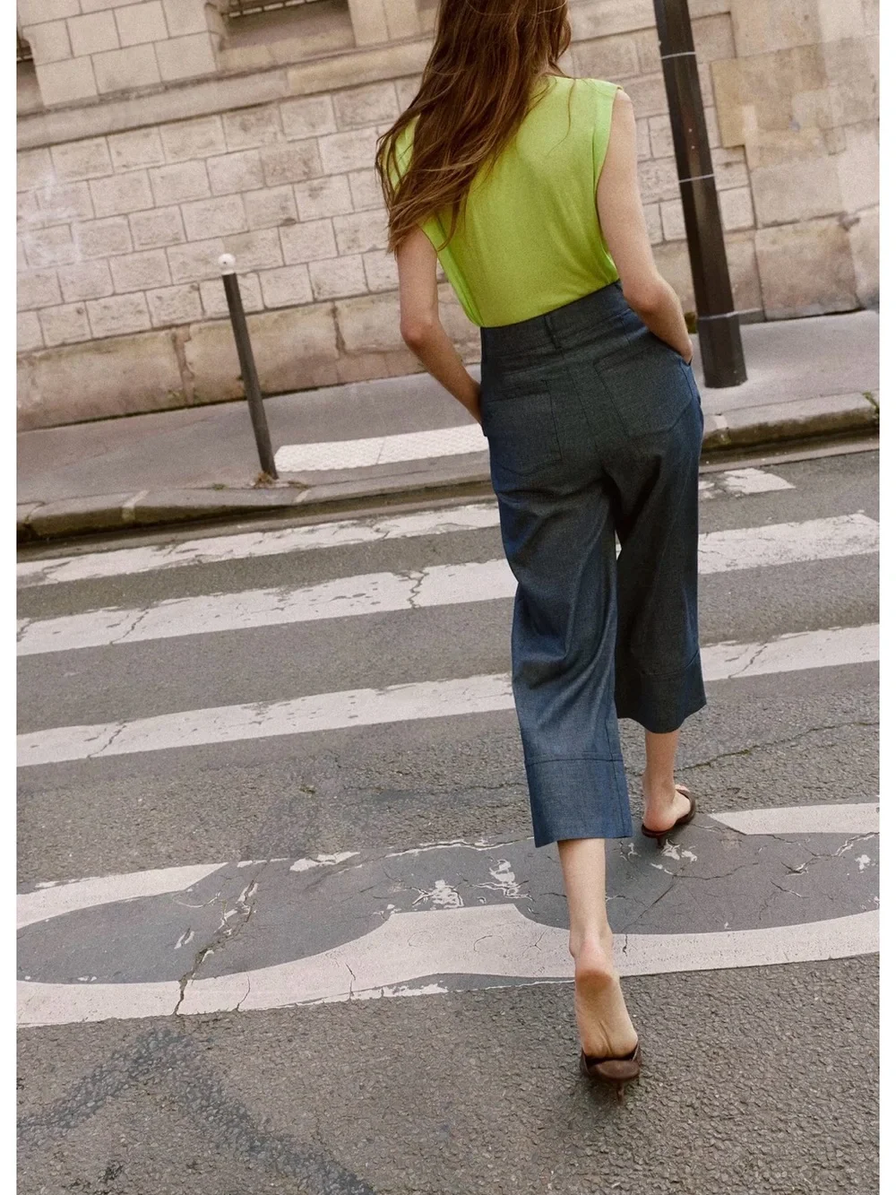 Zara Culottes Linen Pants